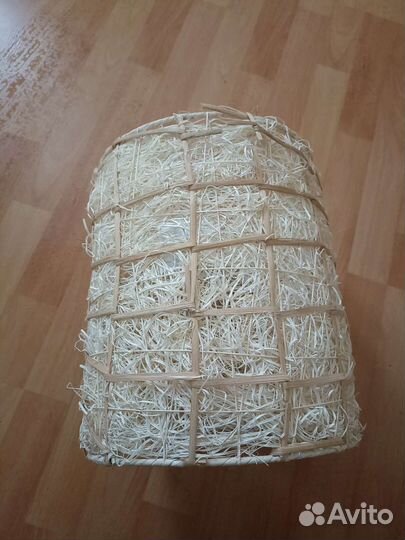 Люстра из джута и итальянской соломки