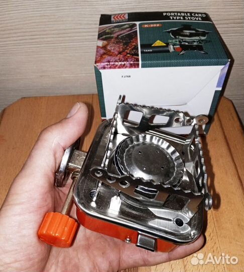 Портативная газовая плита К-202 печь туристическая