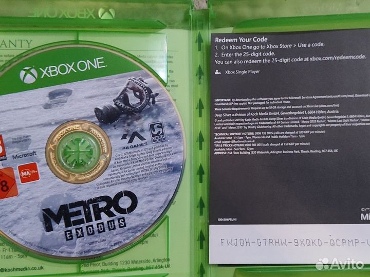 Metro Exodus игра для Xbox One