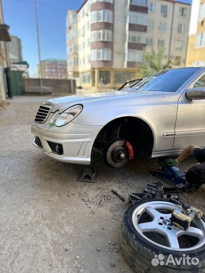 Передний бампер AMG E63 w211 рестайлинг