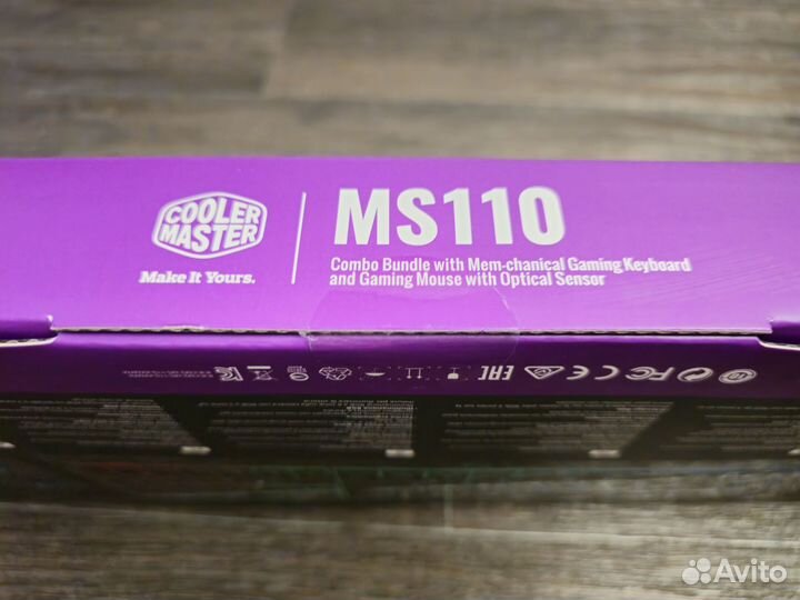Игровая клавиатура и мышь Cooler Master ms110