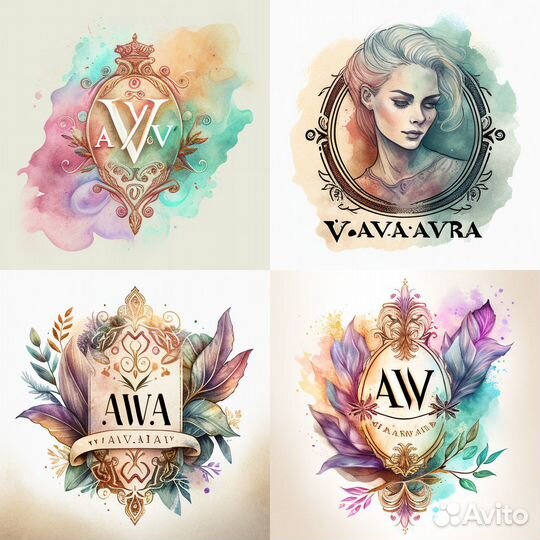 Логотипы, иллюстраций, графика на основе нейросети