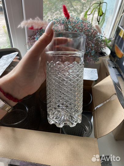 Набор посуды из стекла новый