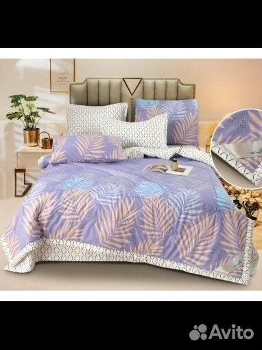 Постельное белье евро с одеялом