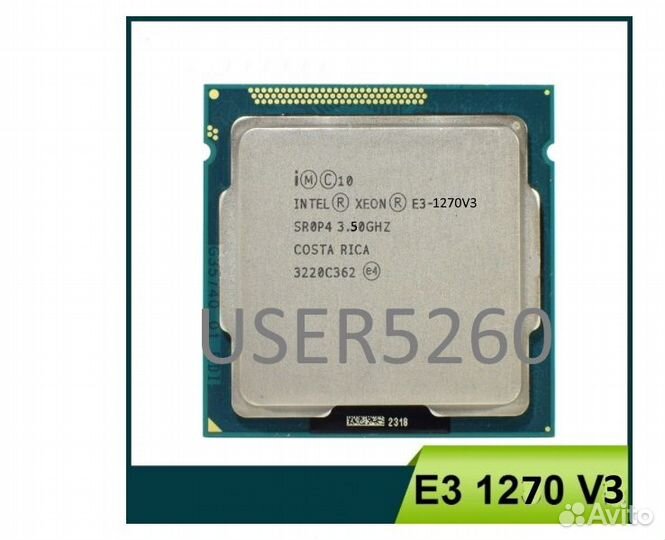 Intel Xeon E3-1270 V3 s.1150 Аналог i7-4770K