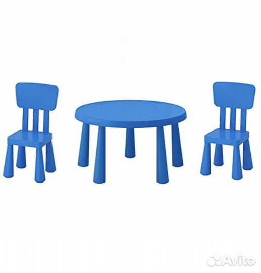 Детский стол со стульями бу IKEA mammut