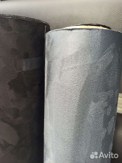 Алькантара на Клею Графит -серая