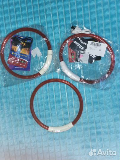 Ошейник светящийся для собак, размер S, новый