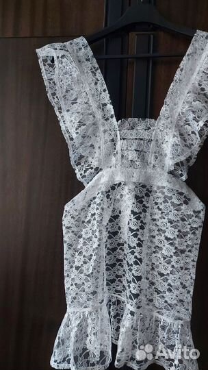 Фартук школьный белый