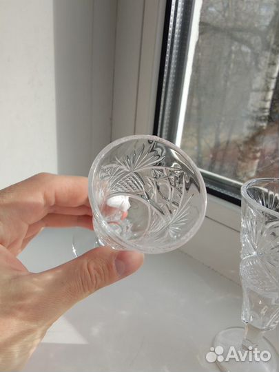 Рюмки хрустальные СССР винтаж набор