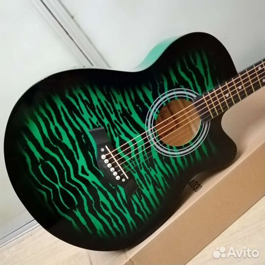 Гитара новая акустическая большой корпус