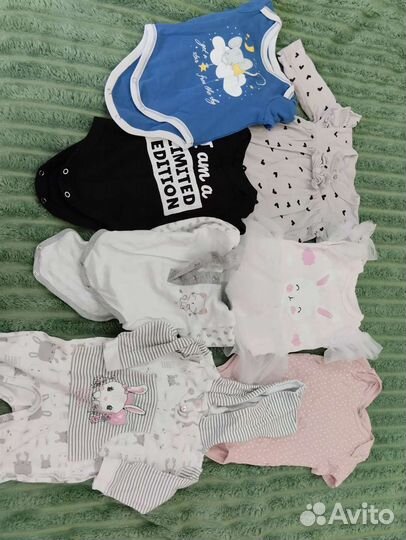 Пакет вещей на девочку 68-74 размеров