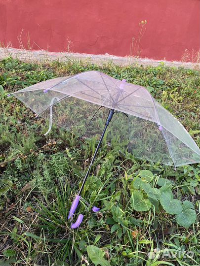 Прозрачный зонт праздничный