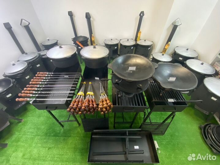 Наманганский Казан чугунный + печки с дверцей