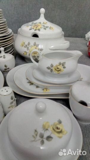 Сервиз столовый «Желтая Роза», Kahla, попредметно