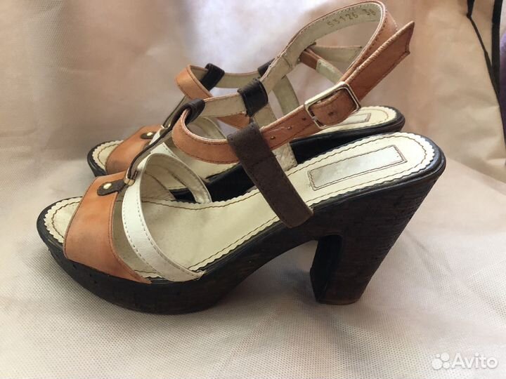 Босоножки женские 38 размер натуральная кожа