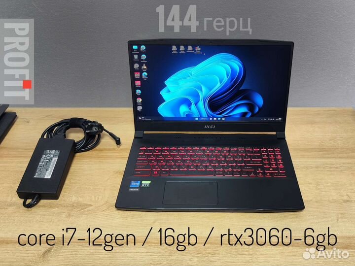 Ноутбук MSI Katana GF66 i7 RTX3060