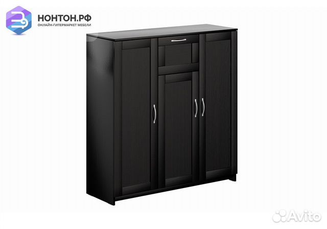 Комод с дверцами Сириус 1 ящик дуб венге