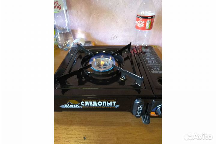 Плита газовая настольная следопыт Power Black с пе