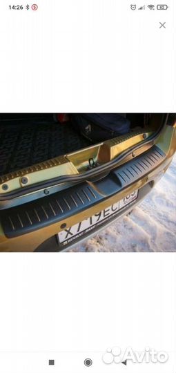 Накладка на задний бампер ArtForm для Renault