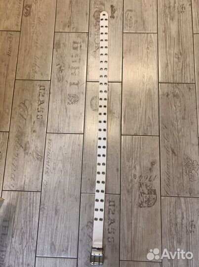 Ремень женский белый