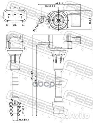 02640-003 катушка зажигания Nissan Almera II/A