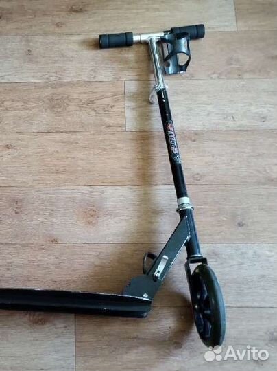Складной самокат с большими колёсами