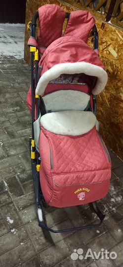 Детские санки коляска бу