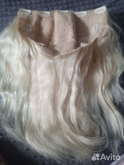 Натуральные волосы на заколках 55 см