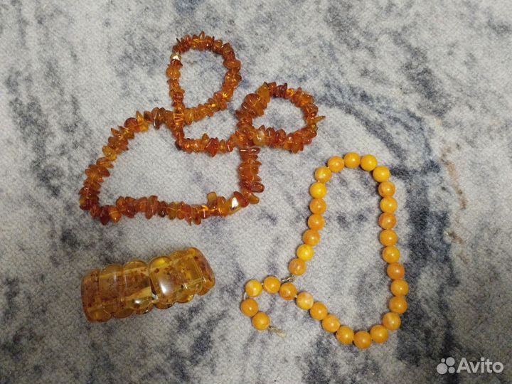 Бусы янтарь СССР