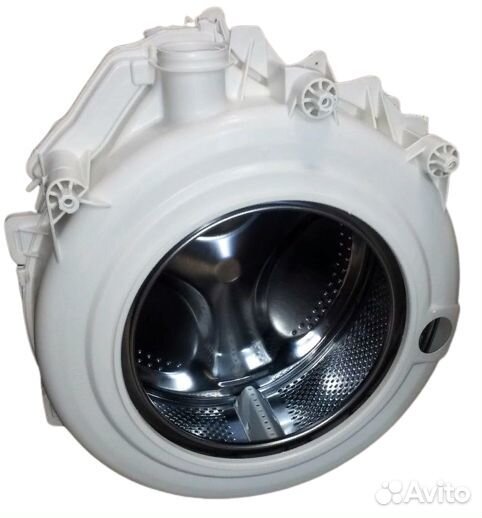 Бак с барабаном и шкивом стиральной машины Indesit