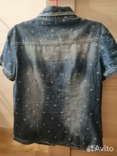 Джинсовая рубашка для девочки