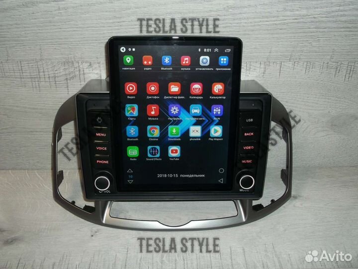 Магнитола Chevrolet Captiva Tesla Android GPS WiFi