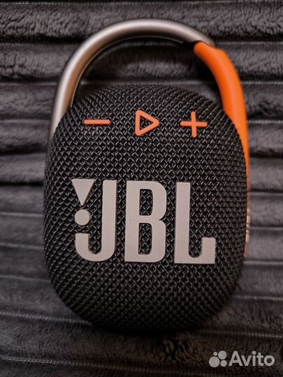 Колонка JBL Clip 4, 5 Вт, чёрный, оранжевый