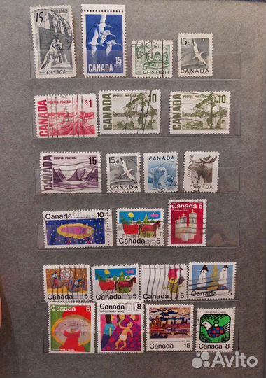 Почтовые марки Канада и Америка