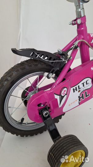 Детский двухколесный велосипед 6012-1 розовый