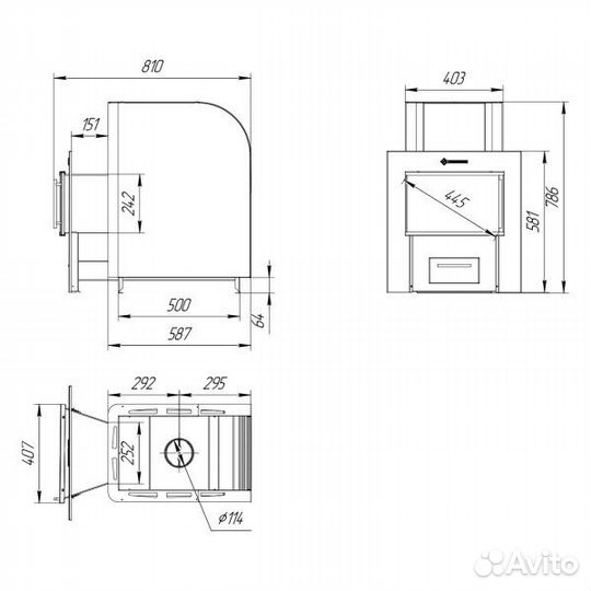 Печь для бани Термофор Ниагара 16 Сетка Плазма ант