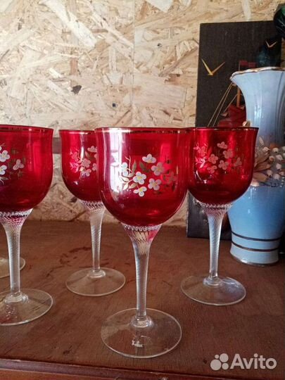 Фужеры бокалы богемия Чехословакия СССР