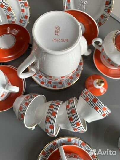 Сервиз Ария, Рижский фз, чайно-кофейный