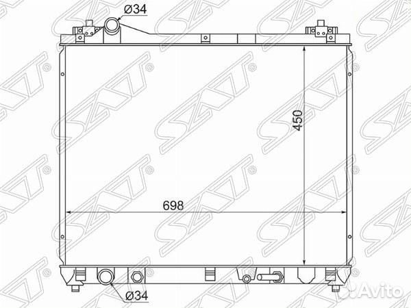 Радиатор охлаждения Suzuki Grand Vitara (05) 2.0i