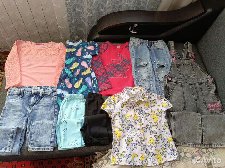 Детские вещи пакетом на девочку 110 размер