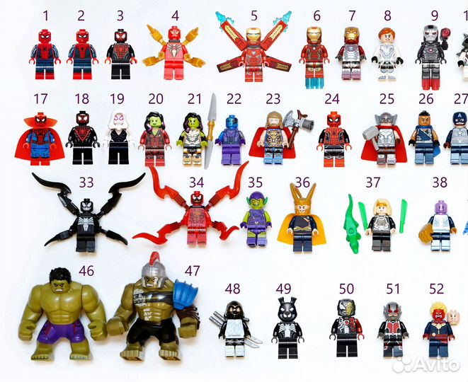 Lego минифигурки DC, Marvel, star wars, Minifigure