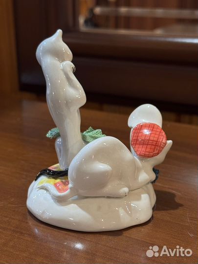Статуэтка фарфор Zampiva кот и кошка Италия