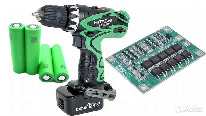 Ремонт акб шуруповерта, робота пылесоса.Сборки акб