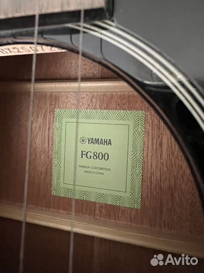 Акустическая гитара yamaha FG800