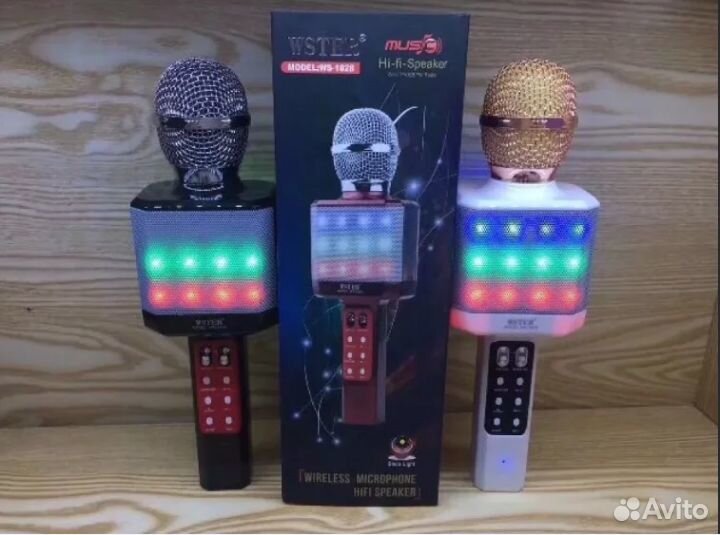 Микрофон караоке светящийся