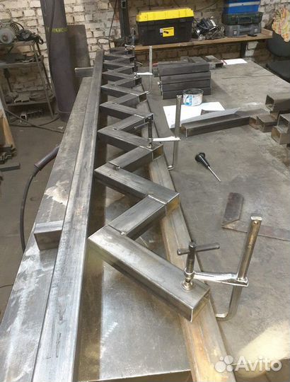 Металлокаркас лестница Гарантия
