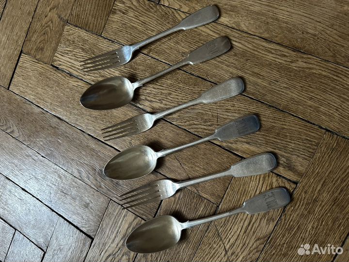 Серебро 84 вилки ложки
