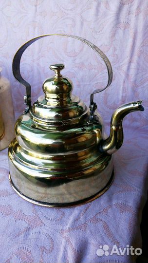 Чайник Тула СССР. Медь. Латунь