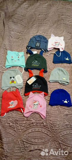 Детские новые шапочки хлопок